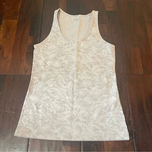 Athleta Racerback Tank Women’s Medium Floral Light Pink Pastel Athletic